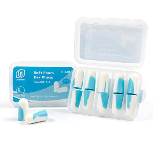 Soft Foam Ear Plugs for Sleeping (5 Count)
