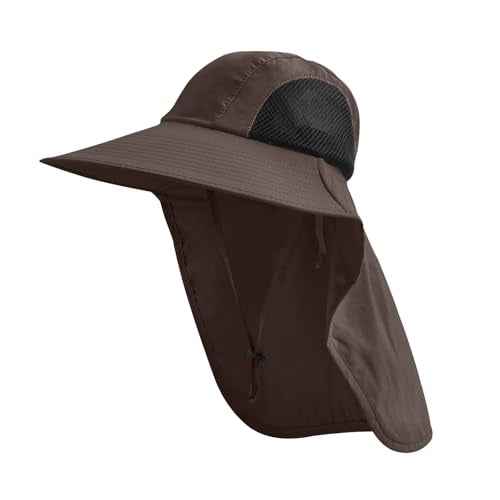 Sun Hat for Men Women with Neck Flap