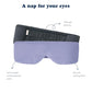 Asteroid Grey Sleep Mask 23” x 4” Weighted Eye Mask for Sleeping 0.75 lbs 100% Light Blocking Mask for Travel and Rest Silky Soft Fabric for Deep Gentle Sleep