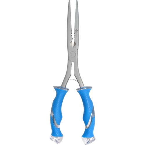 10.25" Titanium Bonded Stainless Steel Freshwater Long Needle Nose Pliers #18113 Durable Fishing Hooks Remover