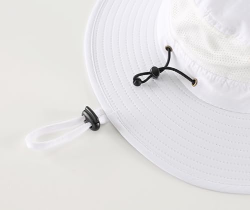 UPF50+ Mens Sun Hat Wide Brim Womens UV Protection Beach Bucket Hat Airy Fishing Hat Hiking Snap Up Cowboy Hat