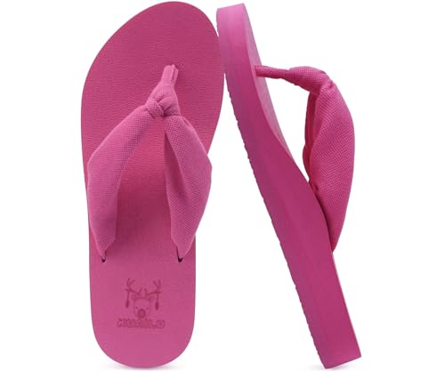 Flip Flops for Women Arch Support Summer Beach Sandals Rose Size 7