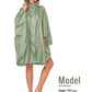 Unisex Rain Poncho Hooded Waterproof Raincoat for Adults Women