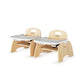 Easy Serve Low 5" Wood Feeding Chairs Highchairs (2 Count)
