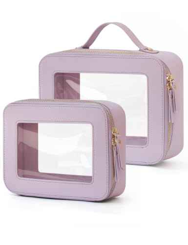 Clear Toiletry Bag 2 Pack (2 Count)