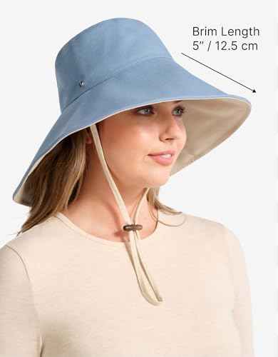 Women's Ultra Wide Cotton Linen Hat UPF 50+