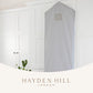 Luxury Organic Cotton Garment Bag for Hanging Clothes Long 58"