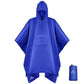 Hooded Rain Poncho Lightweight Waterproof Unisex Raincoat Jacket with Pocket for Men Women Adult