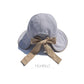 Wide Brim Hats for Woman Foldable Hats Sun Hats for Women uv Protection Bowknot Bucket hat Adjustable hat with Ponytail Hole Gery Grey
