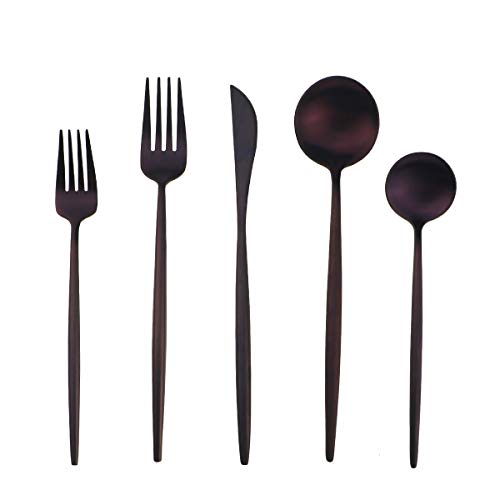 Matte Purple Silverware Set