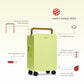 Balance 20" Wide Handle Suitcase Hardside Zipperless Luggage Green
