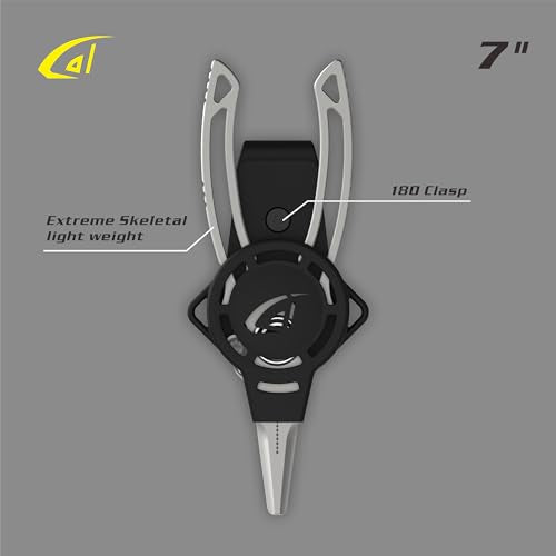 danco 7 Inch Titanium Dual Cutter Fishing Pliers with Sheath and Lanyard