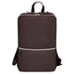 Leather Laptop Backpack for Men with Trolley Strap 16L Slim