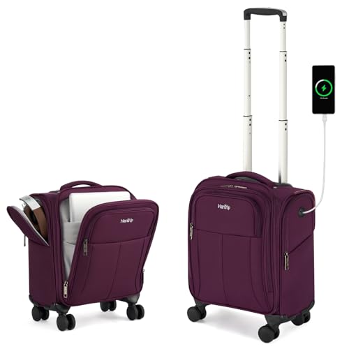 16 Inch Underseat Mini Carry On Luggage with Spinner Wheels
