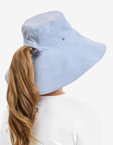 Women's Ultra Wide Cotton Linen Hat UPF 50+