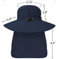 Outdoor Sun Hats with Stowable Neck Flap for Men Women UPF 50+ Mesh Summer Bucket Hat Wide Brim for Fishing Safari Hiking Navy Blue