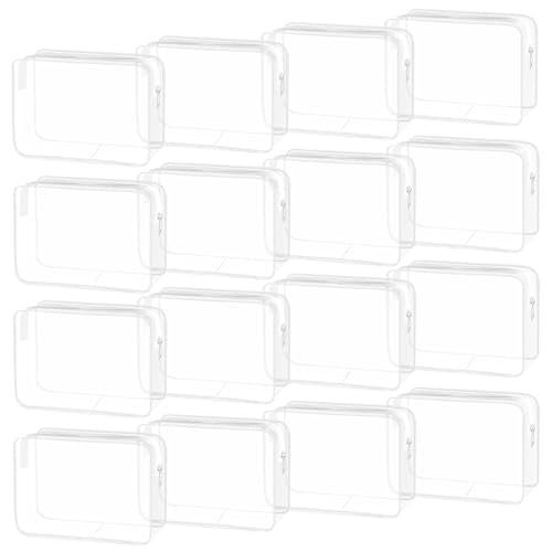 16 Pack Waterproof Cosmetic Bag TSA Approved Toiletry Bag (16 Count)