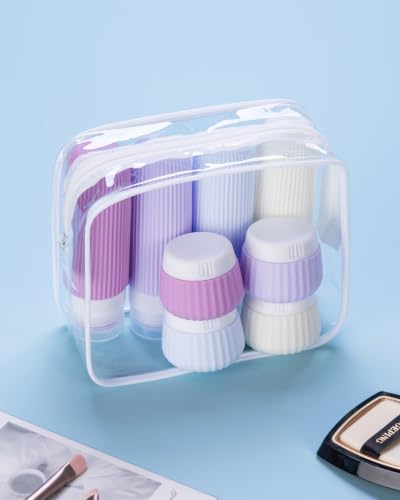 Travel Bottles for Toiletries 8 Pack (8 Count)