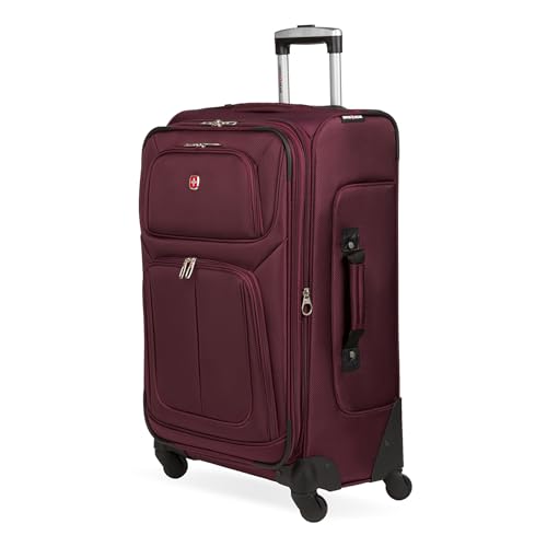Sion Softside Expandable Spinner Luggage Durable Lightweight Travel Suitcase