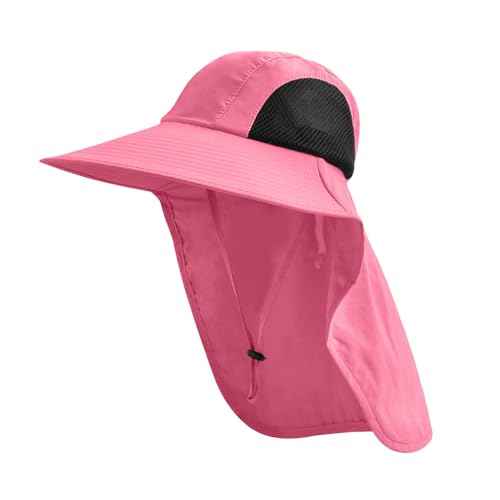 Sun Hat for Men Women with Neck Flap