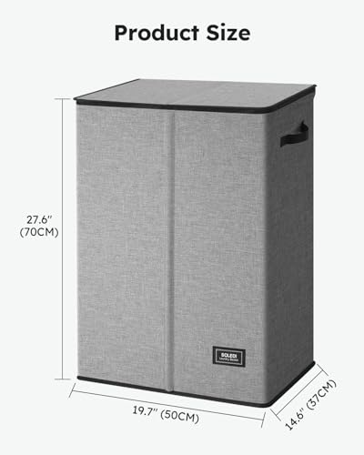 130L Laundry Hamper with Lid