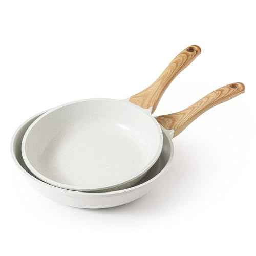 Ceramic Nonstick Frying Pan Skillets (2 Count)