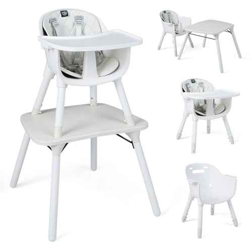 High Chair 5 in 1 Convertible Highchair for Babies & Toddlers