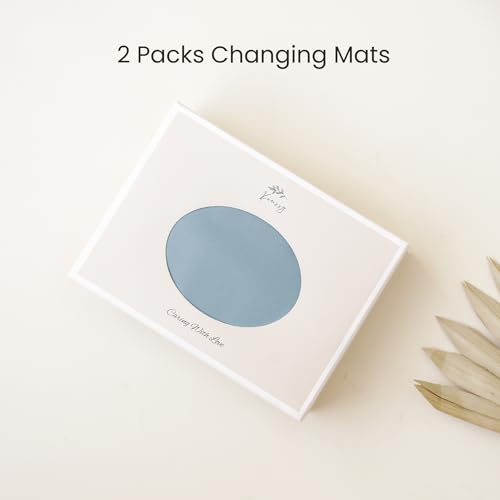 Faux Leather Waterproof Baby Changing Mat 2 Pack (2 Count)