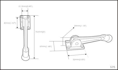 Heavy Duty Kickdown Door Stopper (2 Count)