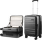 Top Opening Expandable Carry On Suitcase