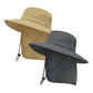 UPF 50+ Wide Brim Sun Hat with Neck Flap (2 Count)