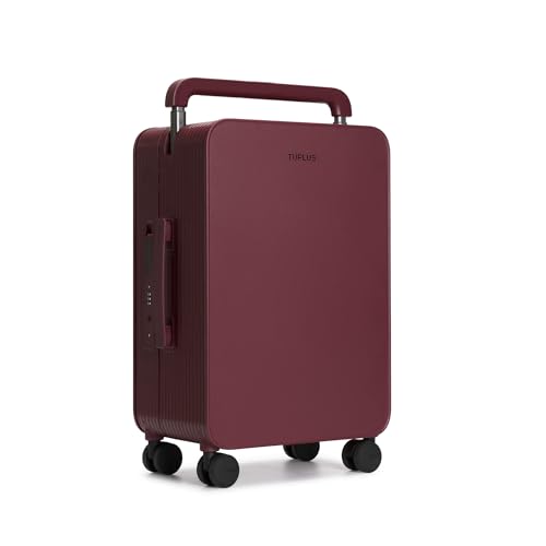 Balance 20" Wide Handle Suitcase Hardside Zipperless Luggage Red