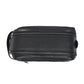 10" Premium Leather Toiletry Travel Pouch With Waterproof Lining