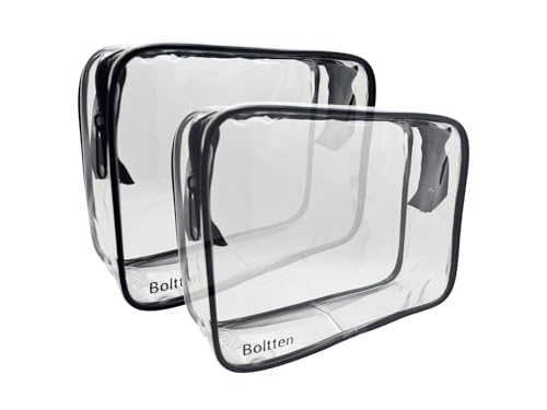 TSA Approved Clear Toiletry Bag 2 (2 Count)