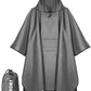Hooded Rain Poncho for Adult with Pocket
