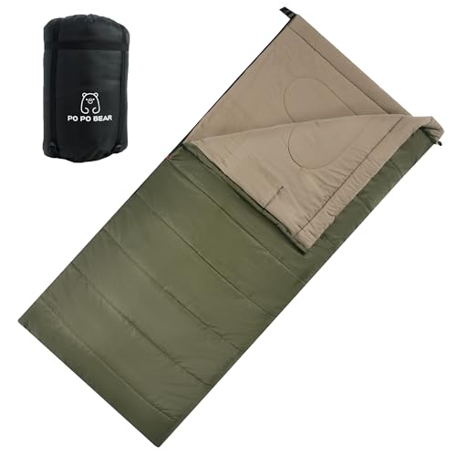 Zero Degree Sleeping Bag for Adults 100% Cotton Flannel Tall and Big