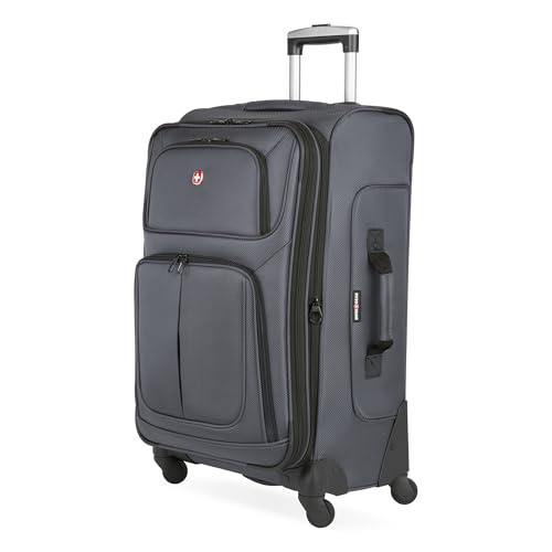 Sion Softside Expandable Spinner Luggage Durable Lightweight Travel Suitcase