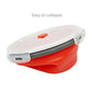 1200ml Large Collapsible Food Containers Silicone Lunch Containers Silicone Leftover Food Containers (3 Count)
