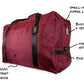 Odor Sealing Large Duffle Bag with Lockable Zipper for Travel Protection