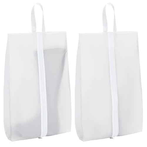2 Pack Extra Large Transparent Shoe Bags for Travel with Zipper (2 Count)