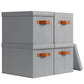 Storage Bins with Lids (4 Count)