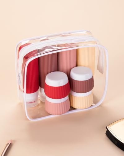 Travel Bottles for Toiletries 8 Pack (8 Count)