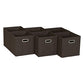 Fabric Storage Bins in Strong Poly‑Woven Fabric with Sturdy Chipboard Sides