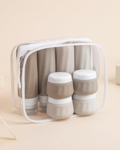 Travel Bottles for Toiletries 8 Pack (8 Count)