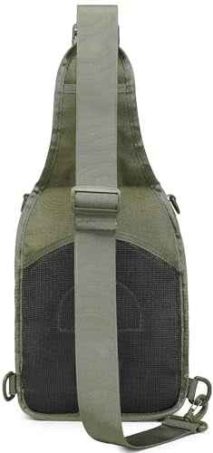 Tactical Sling Backpack With Holster Military Crossbody Bag for Men Single Shoulder Back Pack 10L