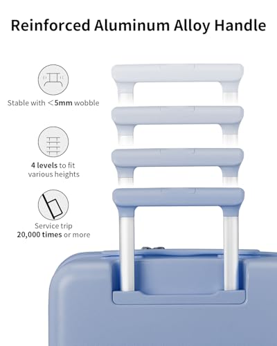 Expandable Top Open 24 Inch Checked Luggage with Spinner Wheels