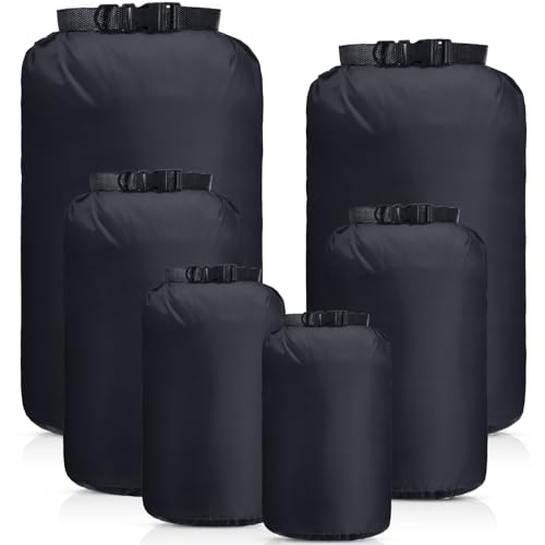 6 Pcs Waterproof Dry Bag Set for Kayaking & Camping (6 Count)