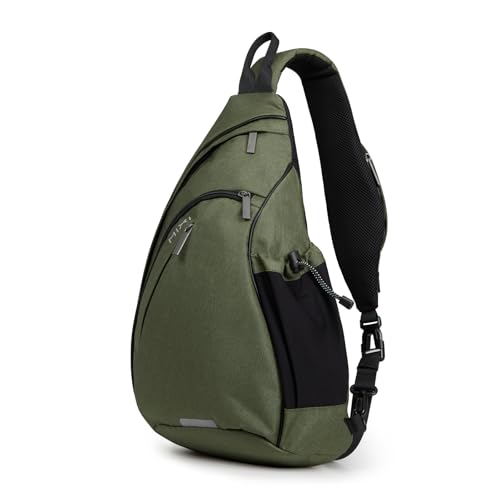 Sling Bag Men Backpack Unisex One Shoulder Bag Hiking Travel Backpack Crossbody with USB Port for Men Women Versatile Casual Daypack