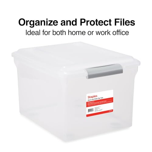 Store & Slide Plastic File Box (2 Count)