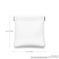 White PU Leather Jewelry Pouch Portable Travel Jewelry Storage Bag